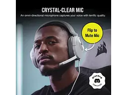 Навушники з мікрофоном Corsair HS55 Stereo White (CA-9011261) - мініатюра 5