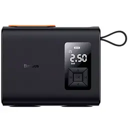 Автомобільний насос Baseus Mega EnergyPump Series Dual Cylinder 6000 mAh (CRNL060001) Black
