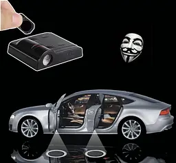Картридж-вставка логотипу Маска анонімусу (Anonymous) на двері 1 шт. - мініатюра 2