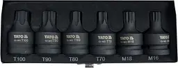 Набір ударних біт Yato Torx, Spline 3/4", 6 шт