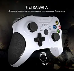 Геймпад джойстик GamePro MG-650 White 2.4G PC/PS3/Android - мініатюра 6