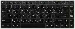 Клавіатура Sony Vaio (VPCY11M1E/S, VPCY11M1R/S, VPCY11S1E/S, VPCY11V9E/S, VPCY21A7E, VPCY21B7E, VPCY21C5E, VPCY21M/R VPCY21S1E/L, VPCY21S1E/P, VPCY21S1E/SI, VPCY21V9E/B, VPCY22C5E) Чорна, (Чорна рамка)