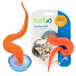 Coastal Turbo Tail Pop Up Турбо Тейл Хвост інтерактивна іграшка для котів що стрибає оранжевий Хвост