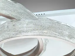 LED-люстра Diasha MX3528/600+400CG шампань 90 Вт з пультом, 2 кільця - мініатюра 6