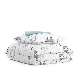 Дитяча постільна білизна в ліжечко DREAM WIGWAM CS1, блакитний (WigwamDream_LBlue_140)