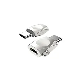 Adapter Hoco UA8 MicroUSB -> Type-C Pearl Nickel