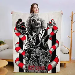 Плед плюшевий подарунковий 3D BEETLEJUIC 160х200 см 160 см 135 см