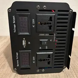 Автомобільний інвертор-перетворювач напруги 3000 W з 12 V до 220 V з чистою синусоїдою Power Inverter WimpeX WX-3010 - мініатюра 4