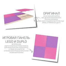 Дитячий функціональний столик і стільчик Poppet 5в1, рожевий (PP-002P) - мініатюра 7