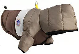 Куртка для собак та котів EcoToys Coffee-Grey M сіро-коричнева A: 29 см B: 43 см C: 29 см 6959
