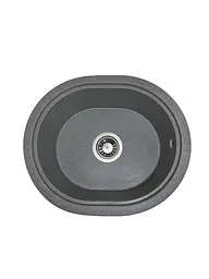 Кухонна мийка Adamant CIRCUM сіра 500x425x180 мм, без крила 50 см