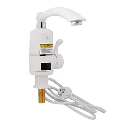 Проточний кран-водонагрівач кухонний Lidz Warm 057, White/Chrome LDWAR057WCR24983 - мініатюра 1