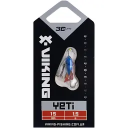 Балансир Viking Fishing Yeti Ice Jig 15mm 1.5g #09 Strange Perch - миниатюра 2