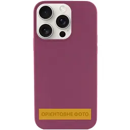 Чохол Silk (AA) NO LOGO with Magnetic Fit для Apple iPhone 17 (6.3") Бордовий / Plum