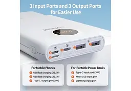 Зовнішній акумулятор Romoss SW20SPro 20000mAh 30W (PSW20-392-1133H) білий - мініатюра 6