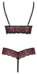 Боді Cottelli Collection Crotchless otwarte, L/XL (чорний) - мініатюра 5