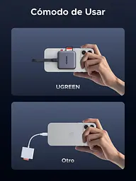 Магнітний USB-C кардрідер Ugreen SD/TF UHS-II 312MB/s PD 100W, алюміній - мініатюра 3