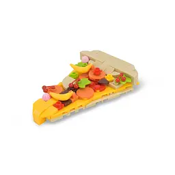 Конструктор дитячий Bambi Western fast food: Pizza 1024A-4, пластик, 79 деталей - мініатюра 2