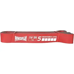 Гумка для фітнесу і кроссфіту PowerPlay 4116 Double Colors Червоно/Сіра (14-39 кг) (PP_4116_Red_(14-39 kg))