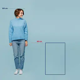 Килимок для ванної Kela Ombre 80x50x3.7 см морозно-блакитний (23569) - мініатюра 5