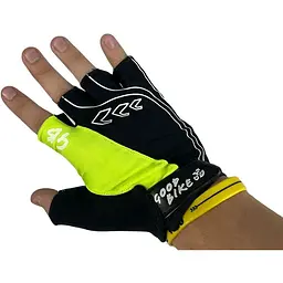 Велорукавиці Good Bike D-Grip короткий палець розмір M салатові (94505Green-IS) - мініатюра 5