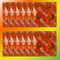 Презервативи Recare Color Fruit Flavour 12 шт. з ароматами: м'ята/зелений, банан/жовтий, полуниця/червоний (ROZ6501053503) - мініатюра 3