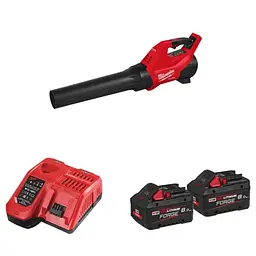 Повітродувка акумуляторна безщіткова MILWAUKEE, M18 FBLG3-802 (зарядний пристрій M12-18 FC, 2 акумулятори FB8 8Аг, картонне паку - мініатюра 2