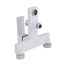 Змішувач для ванни Qtap Gemini (з душовим гарнітуром) QTGEM259CRW45683 Chrome/White Білий - мініатюра 5