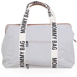 Сумка Childhome Mommy bag Signature - Canvas White, біла (CWMBBSCOW) - мініатюра 7