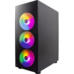 Корпус 1stPlayer V3-B-BK-4F1 Black [149293] - мініатюра 2
