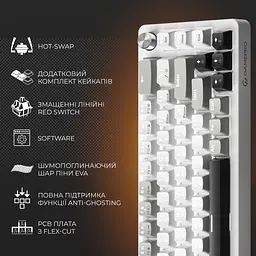 Клавіатура GamePro Genesis Silverlight MK116 Grey [140409] - мініатюра 6