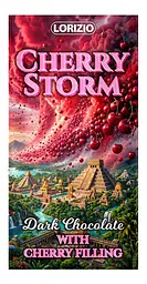 Шоколад чорний Lorizio з вишневою начинкою "CHERRY STORM" 200 г - мініатюра 2