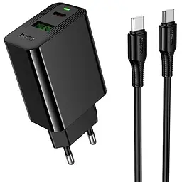 СЗУ Hoco CS94A Leader PD20W+QC3.0 charger set(Cto C)(EU) Black