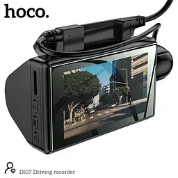 Відеореєстратор на 2 камери HOCO Di07 Dual Cameras Driving Recorder - мініатюра 2