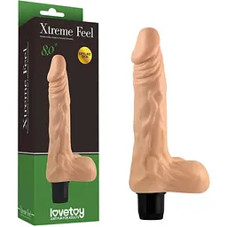 Реалістичний вібратор Lovetoy Real Feel 20 см тілесний