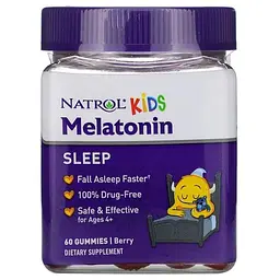 Дитячий мелатонін Natrol Kids Melatonin 1 mg, 60 желейок для гарного сну - Ягоди
