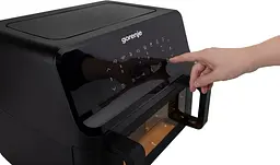 Мультипіч Gorenje 2700Вт 9л сенсорне керування 8 програм пластик чорний - мініатюра 2