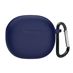 Силіконовий чохол для навушників Xiaomi Redmi Buds 4 Active, Hang Case, синій, ультратонкий захисний кейс товщиною 2 мм, захист від подряпин, пилу та ударів, компактний, з карабіном для кріплення, ArmorStandart (ARM73540)