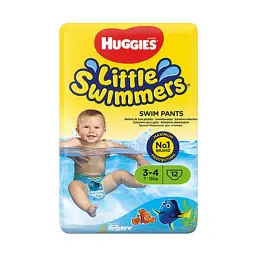 Підгузки Huggies Little Swimmer 3-4 (7-15 кг) 12 шт (36000183399) - мініатюра 2