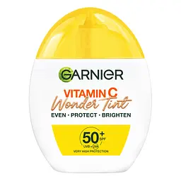 Тональний флюїд для обличчя Garnier Wonder Tint натуральний відтінок з вітаміном С з з фактором захисту SPF50 40 мл
