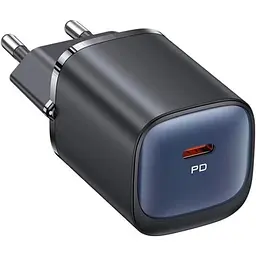 Мережевий зарядний пристрій Usams US-CC251 GaN 30W Black [CC251TC01] [139648] - мініатюра 2