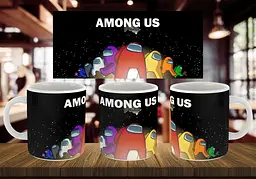Чашка "AmongUS" 330 мл Бірюзова
