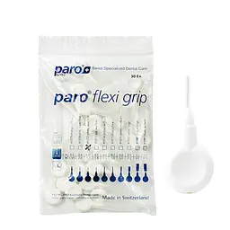 Міжзубні щітки Paro flexi grip xxxx-тонкі, Ø 1.7 мм, білі, 30 шт