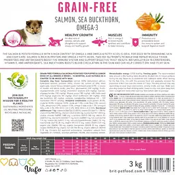 Сухий корм Brit Care Dog Grain-free Puppy для цуценят, беззерновий із лососем, 1 кг - мініатюра 6