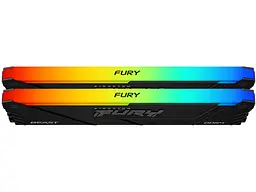 Модуль пам'яті Kingston FURY 64 GB (2x32GB) DDR4 3600 MHz Beast RGB (KF436C18BB2AK2/64) - мініатюра 3