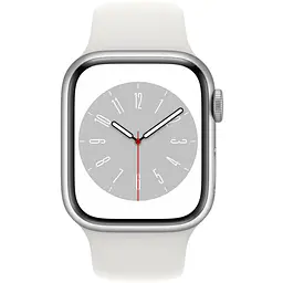 Смарт-годинник Apple Watch Series 8 45mm Silver Aluminum Case with White Sport Band S/M [MP6P3] [81958] - мініатюра 2