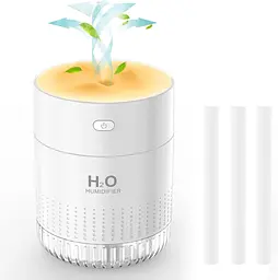 Міні USB-зволожувач повітря з нічником, тихий, 2 режими роботи