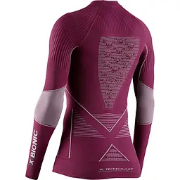 Термофутболка X-Bionic Energy Accumulator 4.0 Melange Shirt Round Neck Long Sleeve Women L Бордовий (1068-EA-WT41W19W L G144) - мініатюра 2