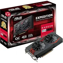 Відеокарта ASUS AMD Radeon RX 570 4Gb Expedition OC (EX-RX570-O4G) (GDDR5, 256 bit, PCI-E 3.0 x16) Б/в - мініатюра 5