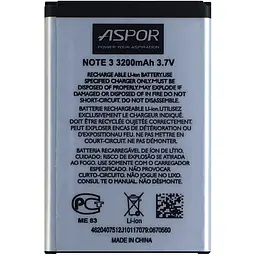 Акумулятор Aspor EB-B800BE для Samsung Note 3/N9000